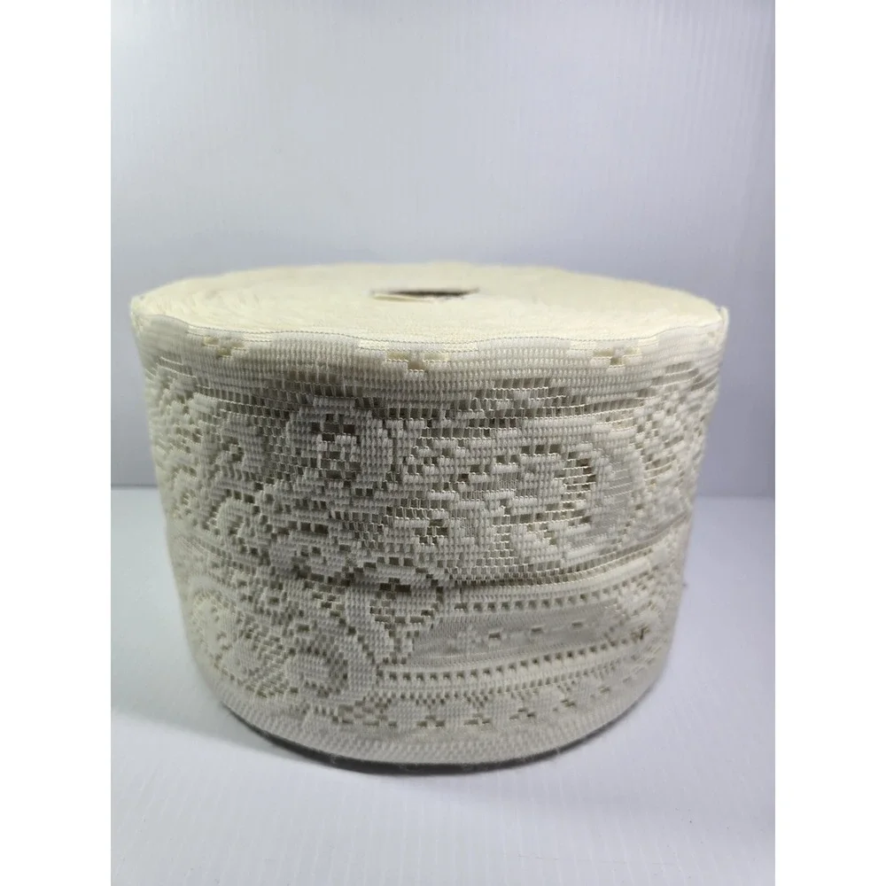 6.5 Inch Wide Bulk Lace Roll, MANY yards, Weights 2.5lbs, 10in Roll, 31in Around